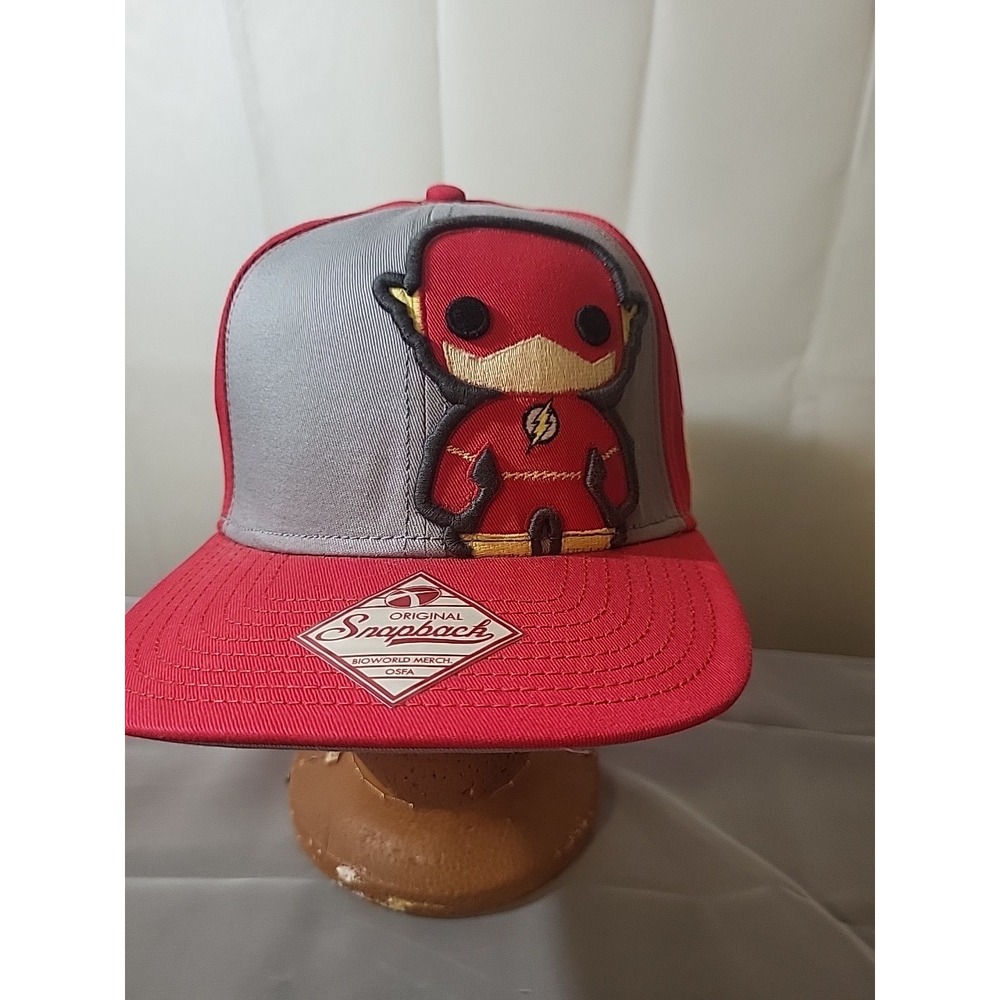 New The Flash Funko Pop! Heroes Snapback Hat -‎ DC Comics Bioworld NWT